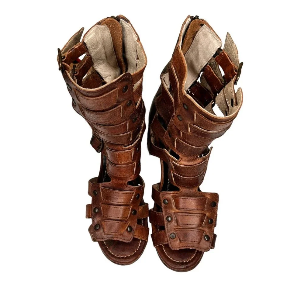 FREEBIRD‎ BY STEVEN Zeus Sandal’s Cognac Women’s Size 9